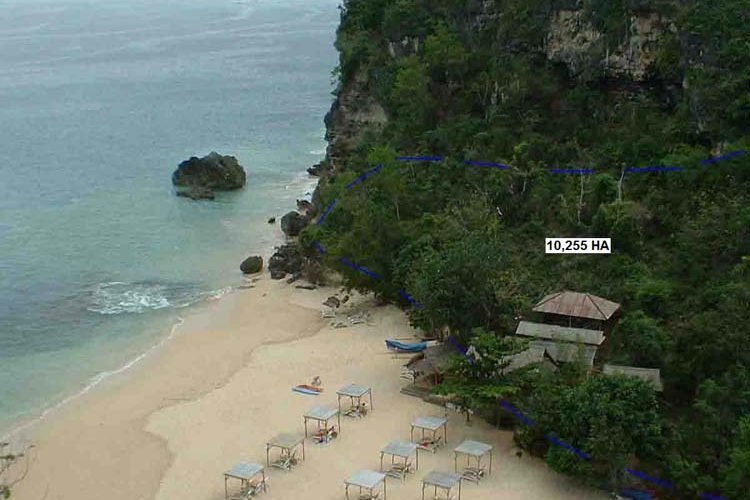 Tanah tebing Agung Bali dijual di lokasi terbaik di Jimbaran 1