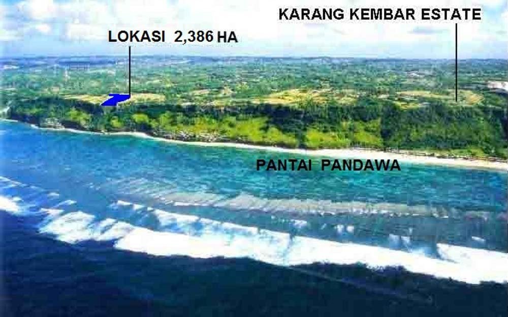 Tanah tebing yang indah dijual di deretan miliarder Ungasan Bali