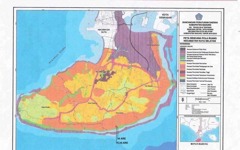 Tebing Bali indah real estate untuk dijual di lokasi terbaik Pandawa 6