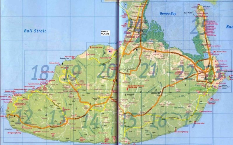 Tanah pinggir tebing yang mengesankan dijual di Bali di kawasan elit Jimbara 6