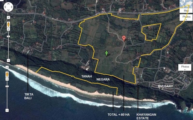 Tanah tebing Bali yang luar biasa untuk dijual di lokasi utama Pecatu 2