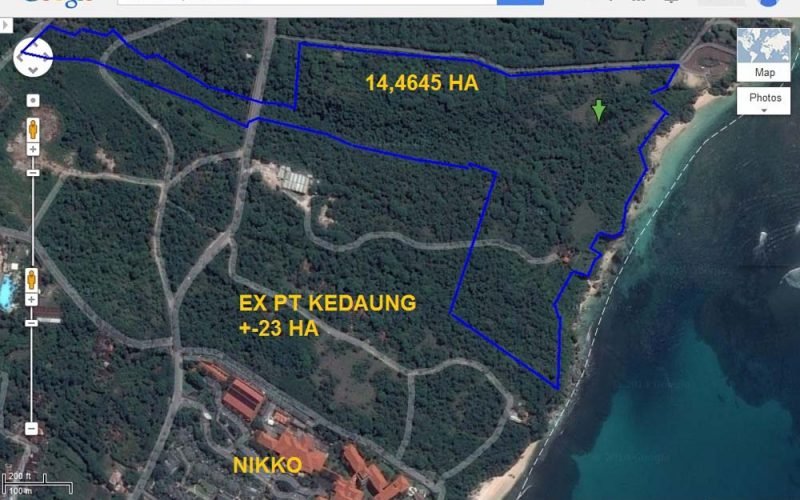 Tanah tebing eksklusif untuk dijual di daerah Nusa Dua Bali 9