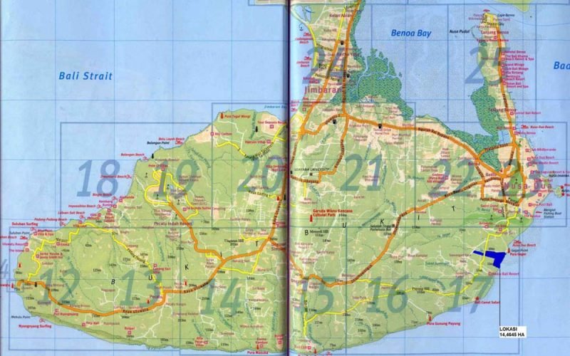 Tanah tebing eksklusif untuk dijual di daerah Nusa Dua Bali 11