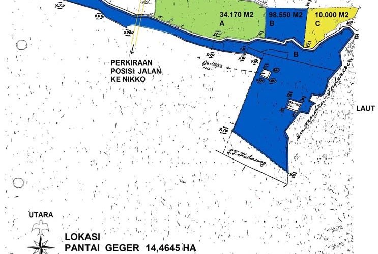 Tanah tebing eksklusif untuk dijual di daerah Nusa Dua Bali 14