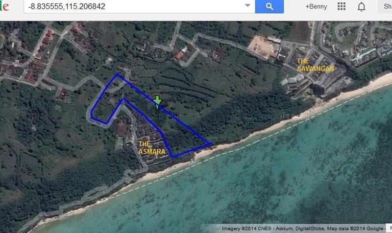 Tanah tebing yang luar biasa untuk dijual di lokasi terbaik Nusa Dua Bali 0